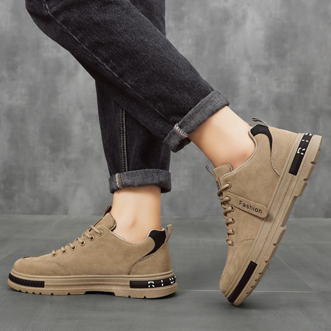 OCW Orthopedic Men Suede Leather Comfort Non-slip Work Shoes OCWShoes