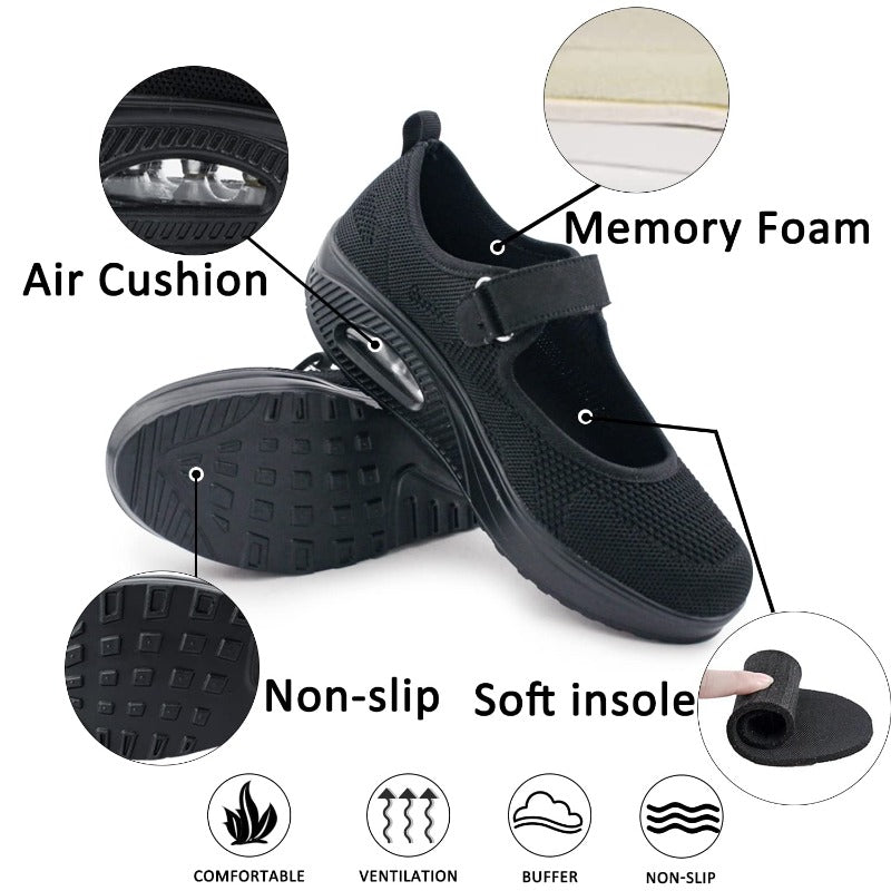 OCW Women Orthopedic Slipper Arch Support Breathable Air Cushion Lightweight AntiSlip Slippers OCWShoes
