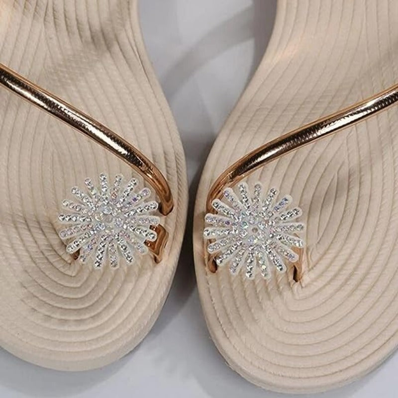 OCW Women Sandals Rhinestones Comfort Lightweight Chic Sandals OCWShoes