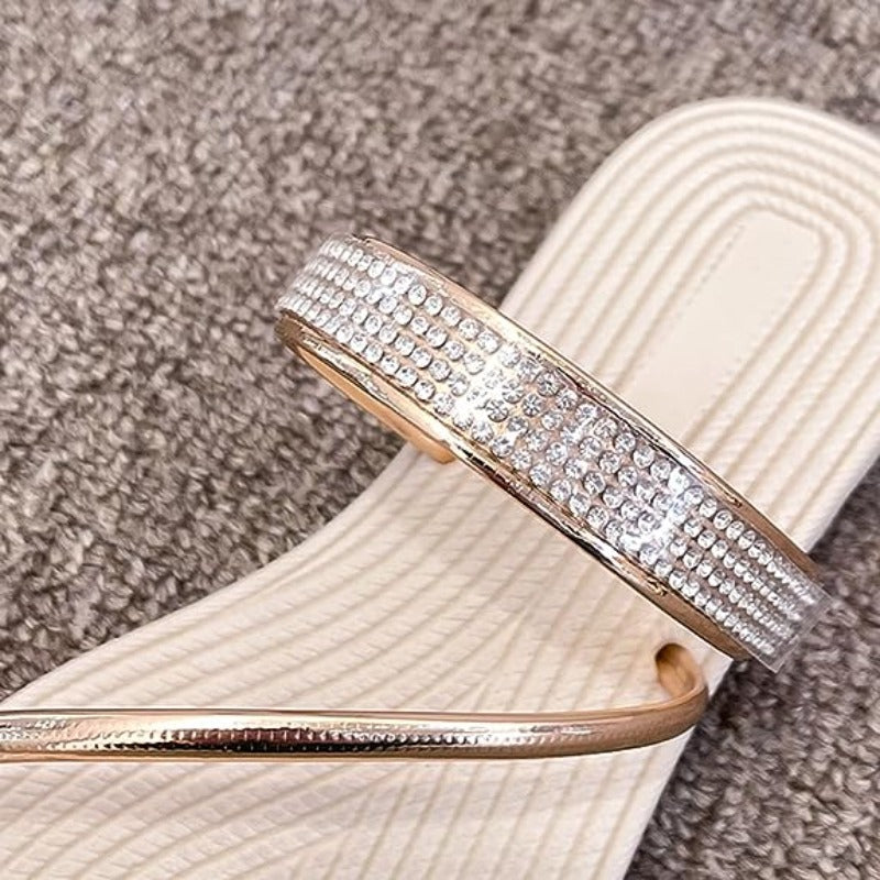 OCW Women Sandals Rhinestones Comfort Lightweight Chic Sandals OCWShoes