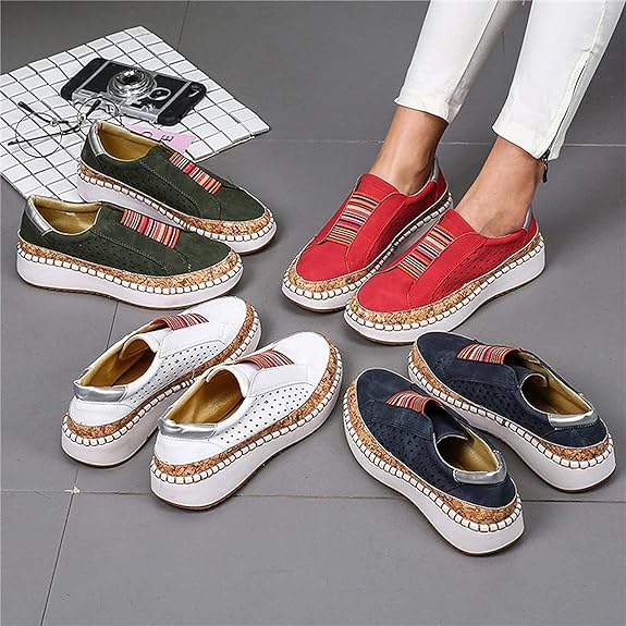 OCW Orthopedic Women Shoes Slip On Breathable Comfortable Walking Sneakers OCWShoes