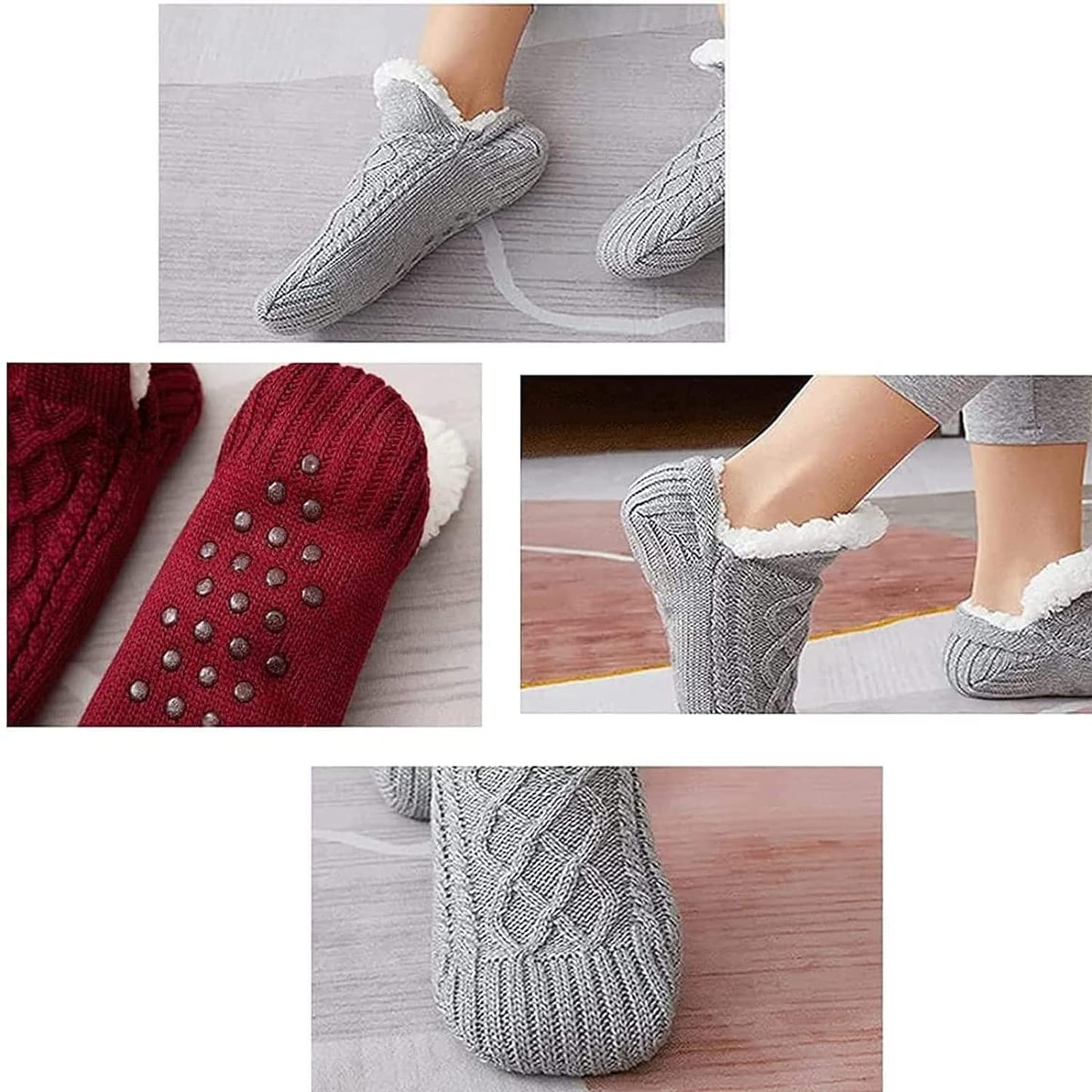 OCW Thermal Indoor Socks Warm Yarn Cotton Anti-Slip Socks