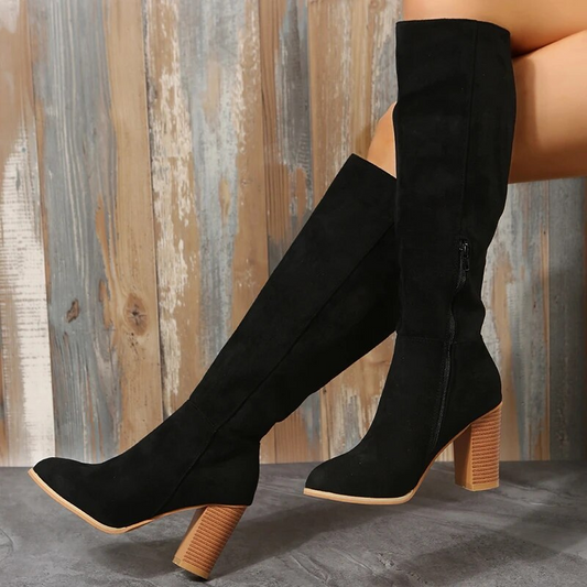 OCW Women Knee High Boots Winter Snow Comfortable Retro Styles OCWShoes