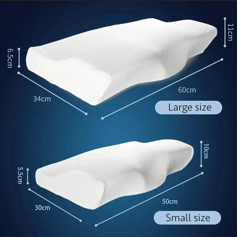 OCW Orthopedic Neck Pillow Butterfly-shaped Slow Rebound Memory Cervical Pillow