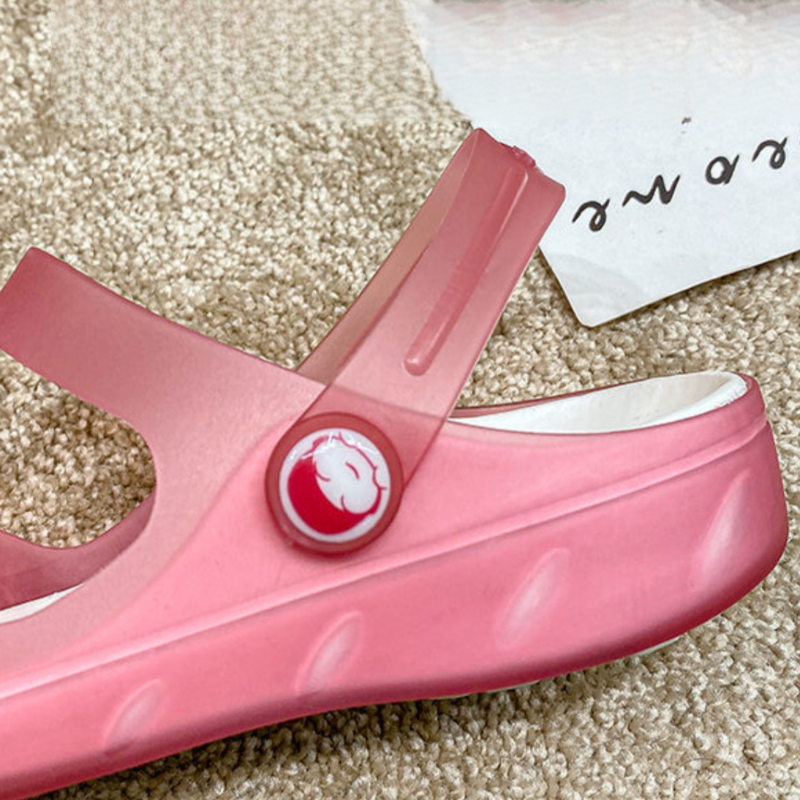 OCW Women Sandal Breathable Comfortable Soft Elastic Anti Slip Translucent Clog For Summer OCWShoes