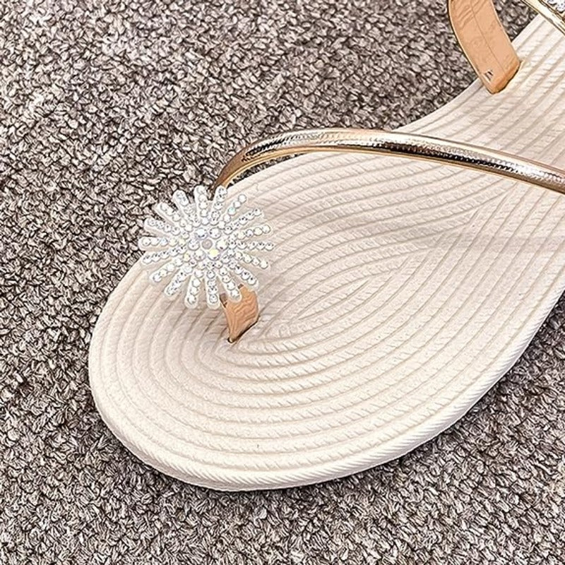 OCW Women Sandals Rhinestones Comfort Lightweight Chic Sandals OCWShoes