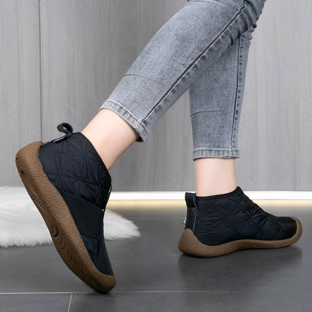 OCW Orthopedic Women Ankle Boots Waterproof Warm Fur Casual Vintage Snow Boots OCWShoes