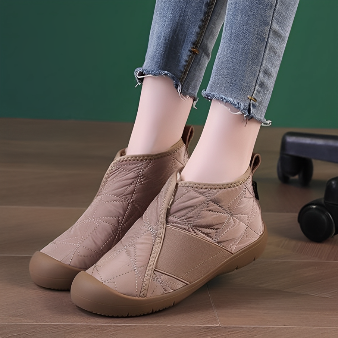 OCW Orthopedic Women Ankle Boots Waterproof Warm Fur Casual Vintage Snow Boots OCWShoes