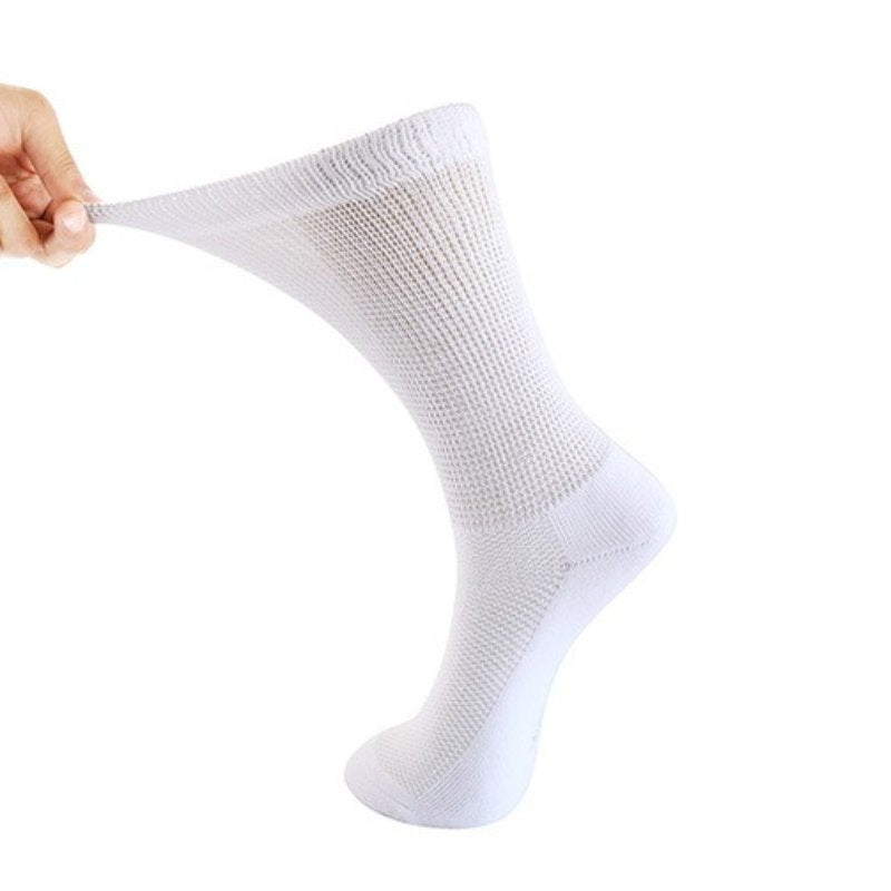 OCW Diabetic Socks Sweat-absorbent Cotton Durable Elastic Fit Socks For Diabetes Maternity OCWShoes