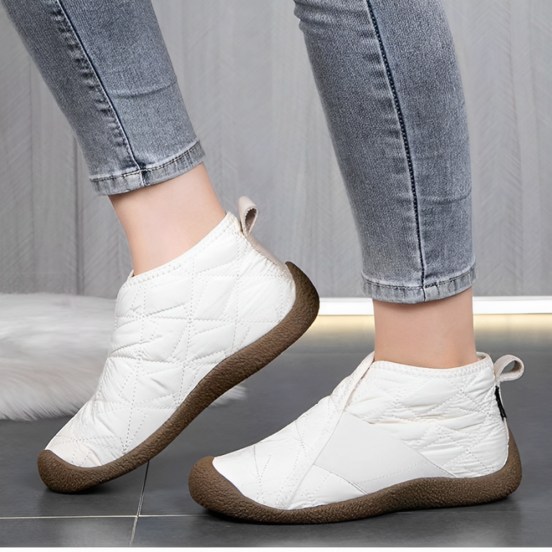 OCW Orthopedic Women Ankle Boots Waterproof Warm Fur Casual Vintage Snow Boots OCWShoes