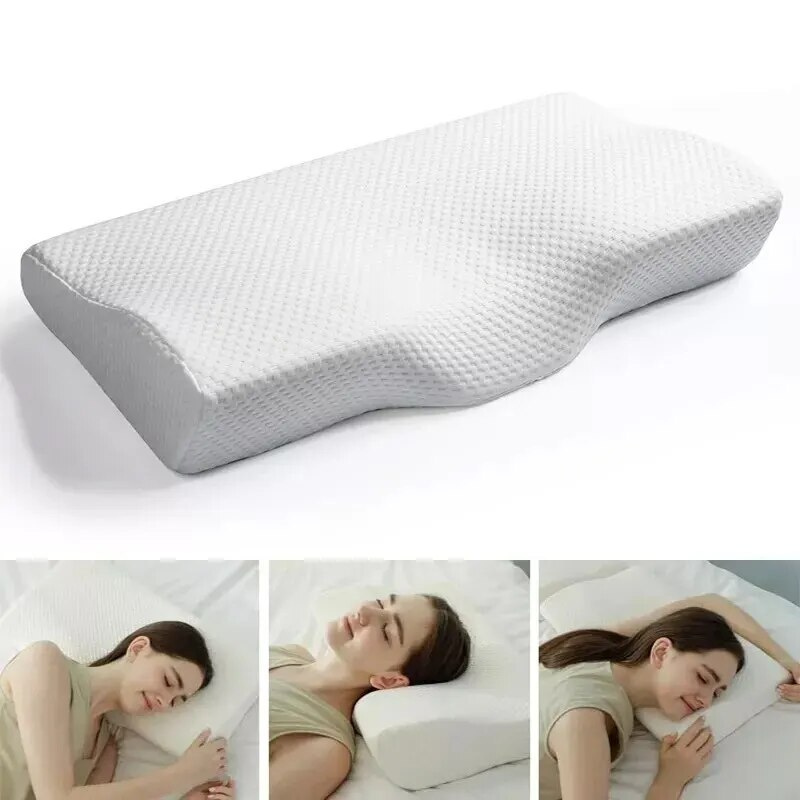 OCW Orthopedic Neck Pillow Butterfly-shaped Slow Rebound Memory Cervical Pillow
