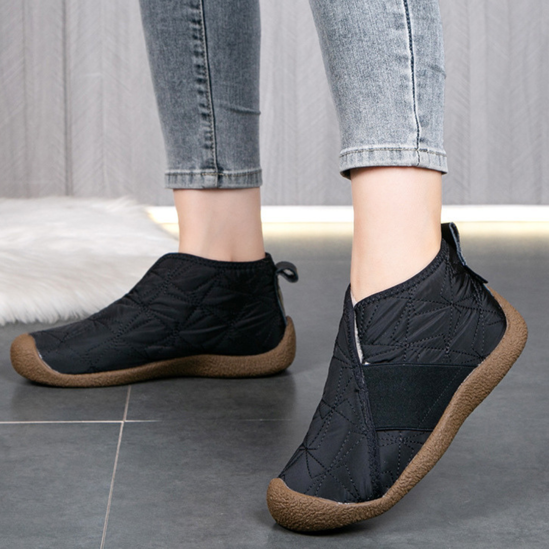 OCW Orthopedic Women Ankle Boots Waterproof Warm Fur Casual Vintage Snow Boots OCWShoes