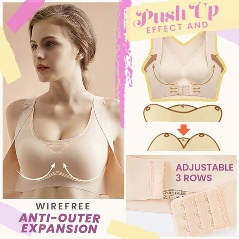 OCW Bras 5D Support Push Up Posture Corrector Seamless Wireless