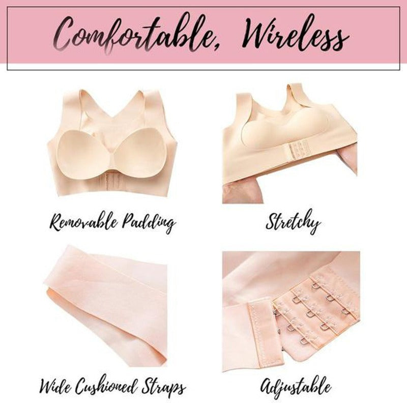 OCW Bras 5D Support Push Up Posture Corrector Seamless Wireless