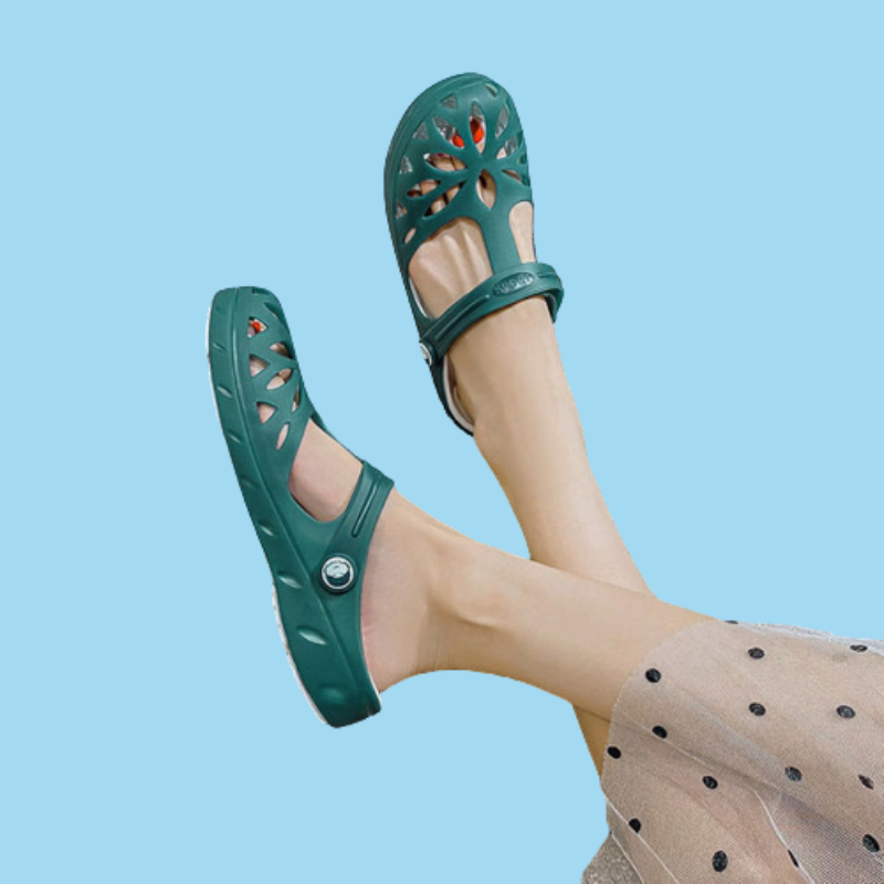 OCW Women Sandal Breathable Comfortable Soft Elastic Anti Slip Translucent Clog For Summer OCWShoes