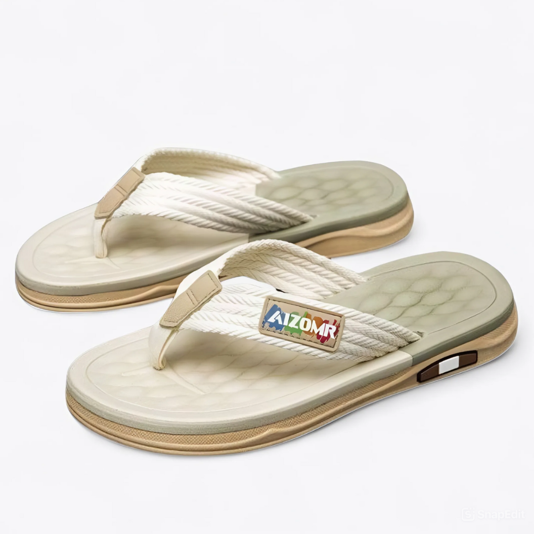 OCW Men Sandals Comfortable Flip-flops Summer Beach Anti-slip Soft Soles Casual Walking OCWShoes