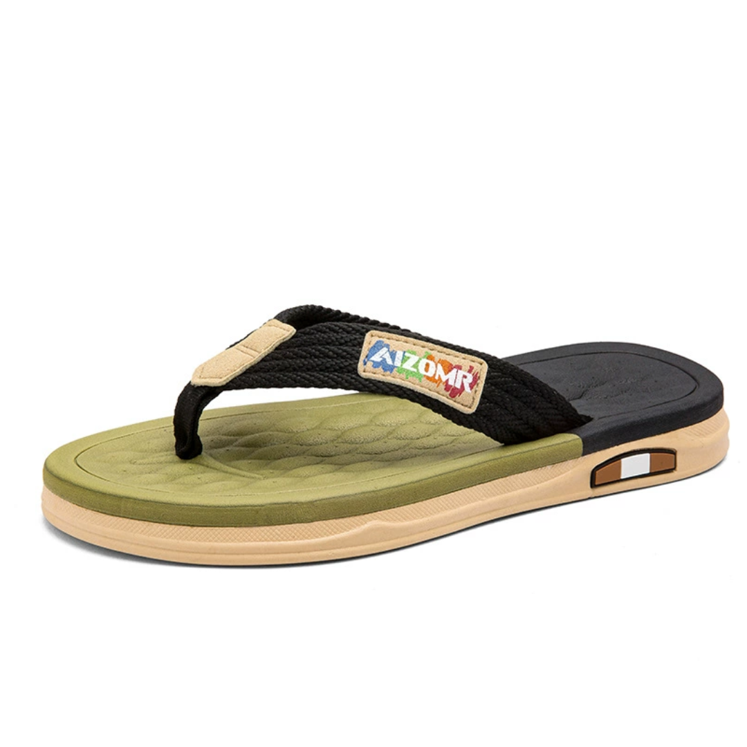 OCW Men Sandals Comfortable Flip-flops Summer Beach Anti-slip Soft Soles Casual Walking OCWShoes