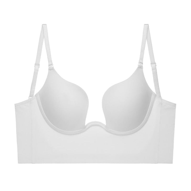 OCW Push Up Bras Seamless Deep U Lingerie Plunge Bra