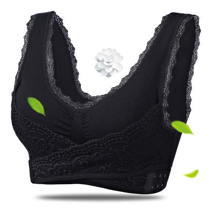 OCW Front Closure Bra Breathable Seamless Wireless Lace