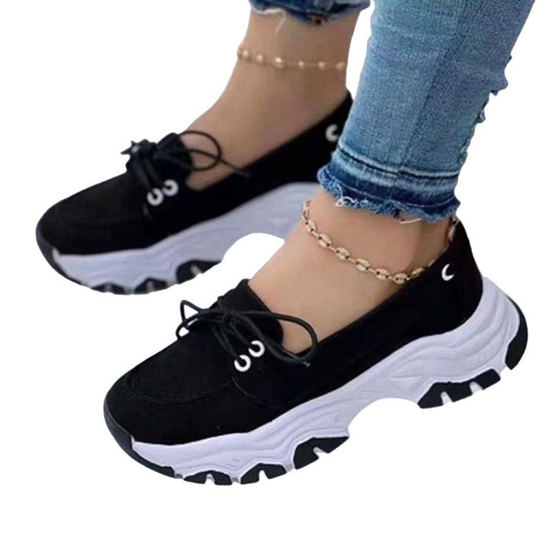 OCW Women Orthopedic Shoes Breathable Low-top Slip-on Platform Sneakers Canvas Chic Ladies OCWShoes