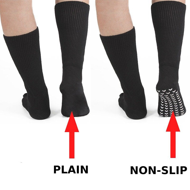 OCW Diabetic Socks Breathable Elastic Nonslip Cotton Comfort Socks For Swelling Feet OCWShoes