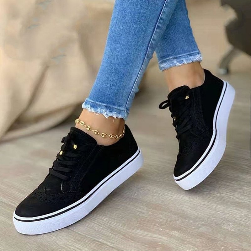 OCW Leisure Orthopedic Shoes Women Low Heel Arch Support Walking Sneakers Retro OCWShoes