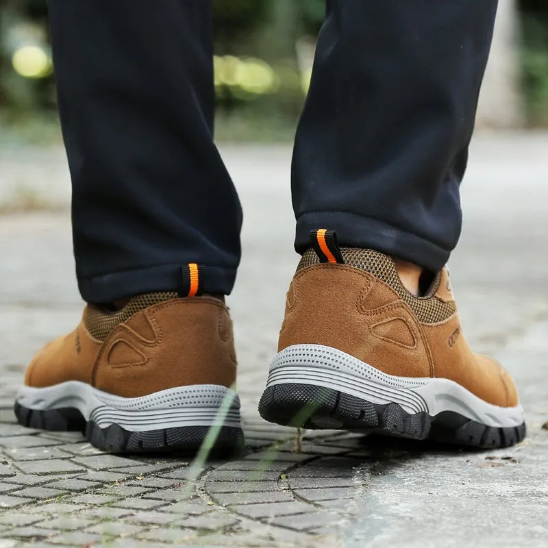 OCW Orthopedic Men Shoes Slip resistant Genuine Leather Soft Sole Comfortable Ankle Boots OCWShoes