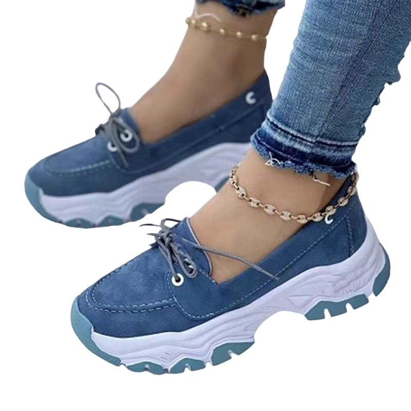 OCW Women Orthopedic Shoes Breathable Low-top Slip-on Platform Sneakers Canvas Chic Ladies OCWShoes