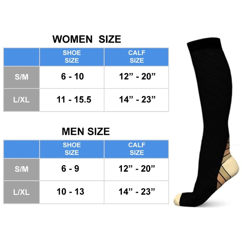 OCW Unisex Compression Socks Smooth Soft Yarn Cushion Knee-high OCWShoes
