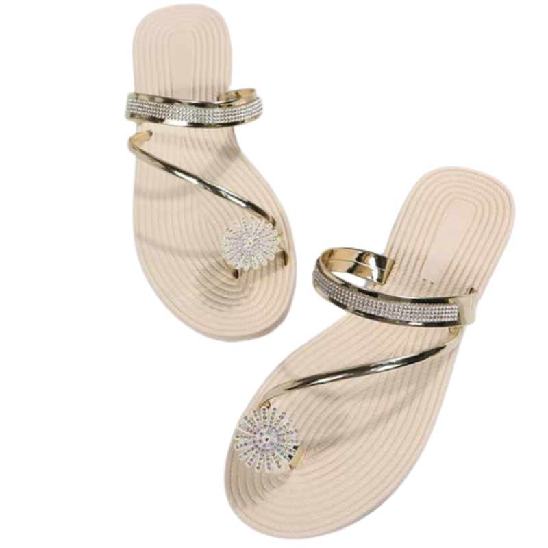 OCW Women Sandals Rhinestones Comfort Lightweight Chic Sandals OCWShoes