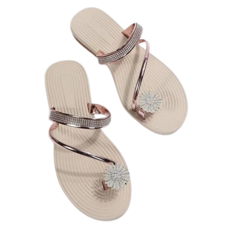 OCW Women Sandals Rhinestones Comfort Lightweight Chic Sandals OCWShoes