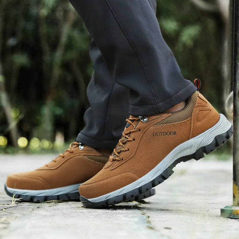 OCW Orthopedic Men Shoes Slip resistant Genuine Leather Soft Sole Comfortable Ankle Boots OCWShoes