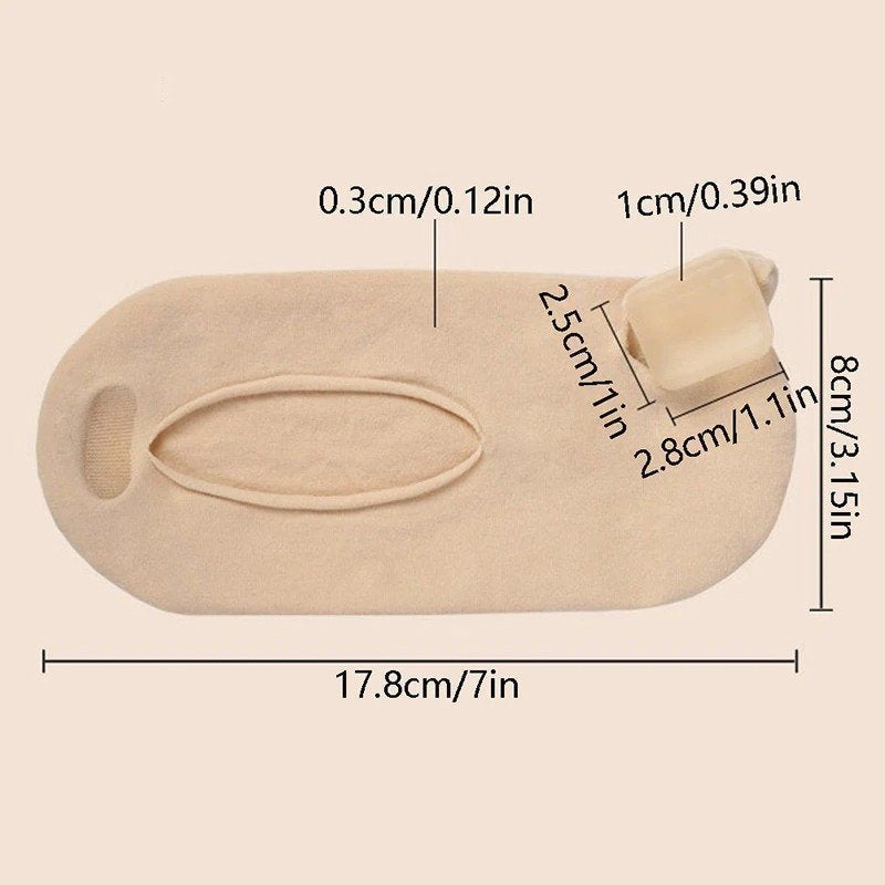 OCW Bunion Socks For Women Separated Toes Nonslip Gel Pad Soft Comfort Socks OCWShoes