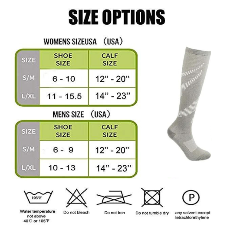 OCW Unisex Socks Pain Free Breathable Anti Slip Compression Sport Socks OCWShoes