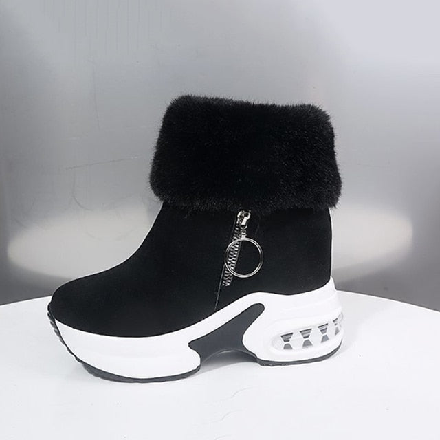 OCW Orthopedic Winter Snow Ankle Boots Warm Fur Arch Support Women Shoes OCWShoes