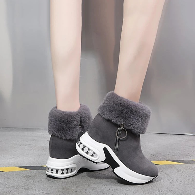 OCW Orthopedic Winter Snow Ankle Boots Warm Fur Arch Support Women Shoes OCWShoes