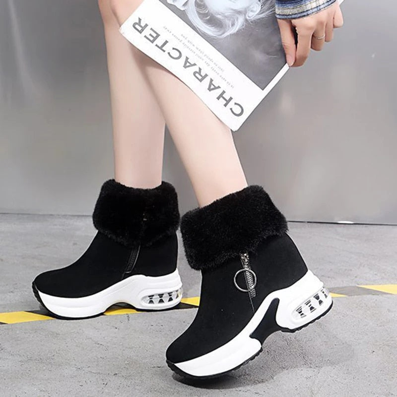 OCW Orthopedic Winter Snow Ankle Boots Warm Fur Arch Support Women Shoes OCWShoes