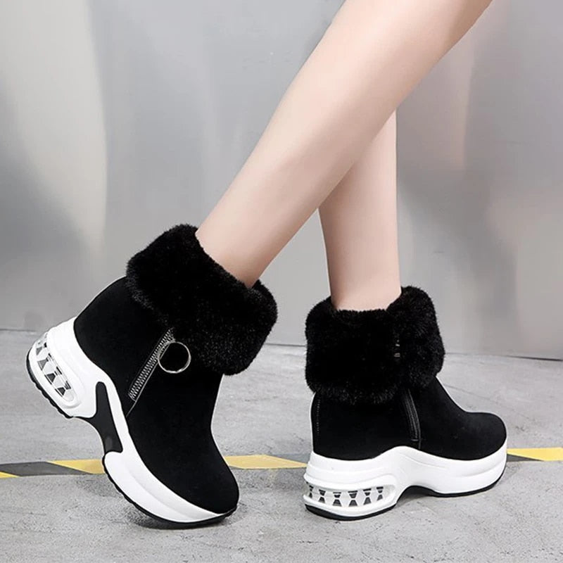 OCW Orthopedic Winter Snow Ankle Boots Warm Fur Arch Support Women Shoes OCWShoes