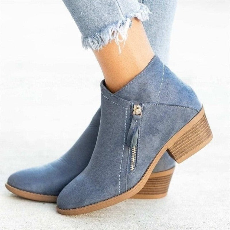 OCW Orthopedic Women Boots Arch Support Warm Suede Leather Ankle Boots OCWShoes