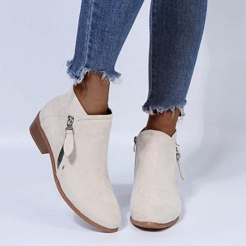 OCW Orthopedic Women Boots Arch Support Warm Suede Leather Ankle Boots OCWShoes