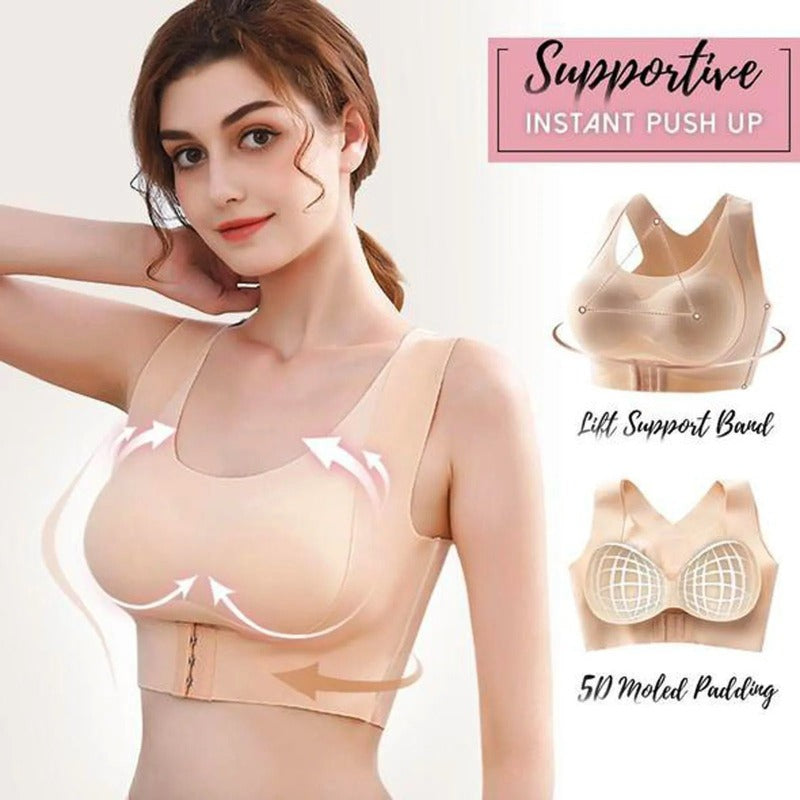 OCW Bras 5D Support Push Up Posture Corrector Seamless Wireless