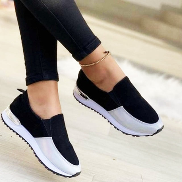 OCW Slip-on Orthopedic Sporty Shoes For Women Metallic Anti-collision Toe Trendy OCWShoes