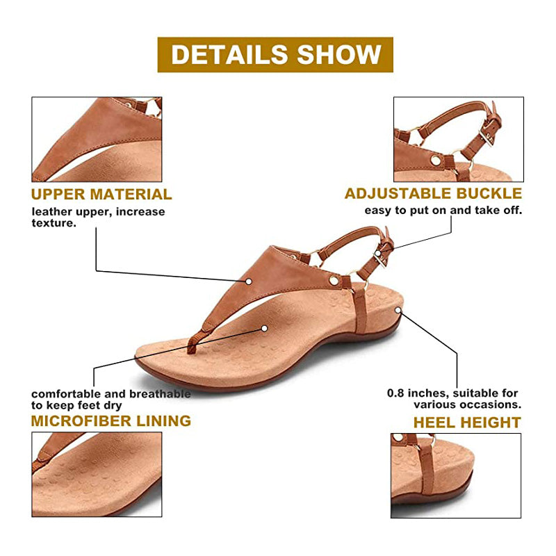 OCW Women Orthopedic Sandal Arch Support Breathable Comfortable Luxury Flip Flop OCWShoes