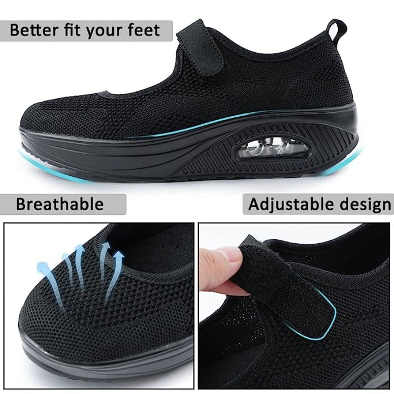 OCW Women Orthopedic Slipper Arch Support Breathable Air Cushion Lightweight AntiSlip Slippers OCWShoes