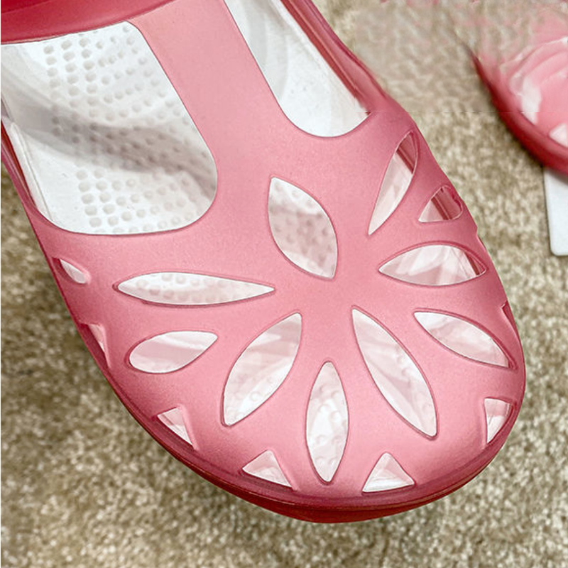 OCW Women Sandal Breathable Comfortable Soft Elastic Anti Slip Translucent Clog For Summer OCWShoes