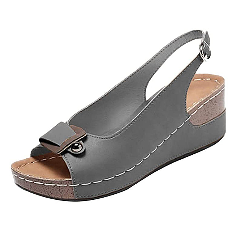 OCW Comfortable Sandals Women Retro Buckle Strap Soft Sole OCWShoes