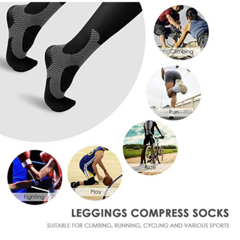 OCW Unisex Socks Arch Support Breathable Non Slip Cuff Reinforced Heel Compression Socks OCWShoes