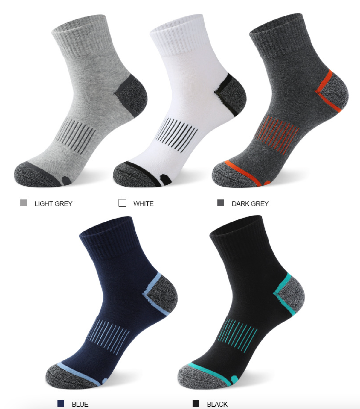 OCW Unisex Socks Breathable Comfy Stretch Soft Four Seasons Ankle Socks OCWShoes