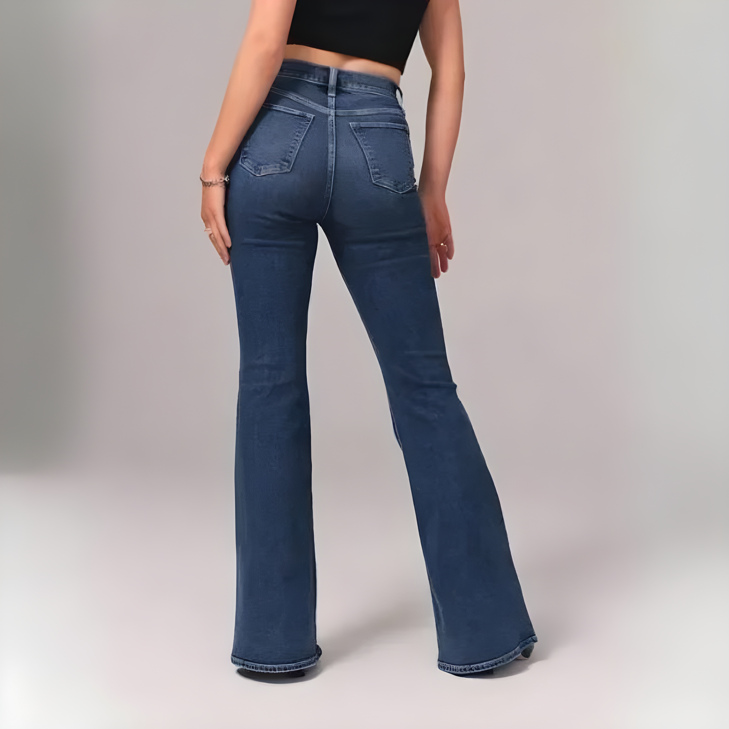 OCW Flare Jeans Ultra High Rise Stretch Comfortable Jeans