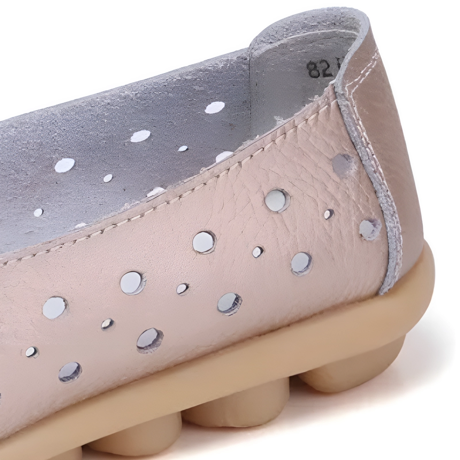 OCW Women Shoes Cut-out Leather Non-slip Flat Shoes OCWShoes